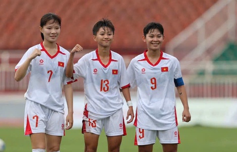 U19 nữ Việt Nam toàn thắng vòng bảng, ghi 16 bàn