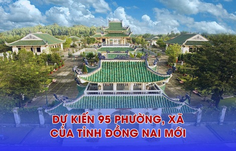 Trụ sở 95 xã, phường sau sắp xếp của tỉnh Đồng Nai mới