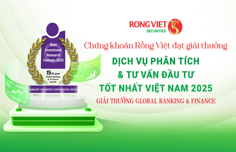 Chứng khoán Rồng Việt đạt giải “Dịch vụ Phân tích và Tư vấn đầu tư tốt nhất Việt Nam 2025”