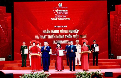 Agribank - Ngân hàng duy nhất được vinh danh tại chương trình VQVN năm 2025