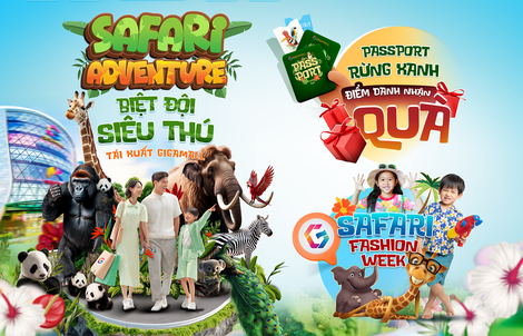 Gigamall ra mắt "Safari Adventure": Hành trình khám phá thế giới hoang dã giữa lòng thành phố mùa hè