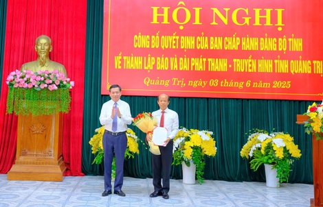 Ông Võ Nguyên Thủy giữ chức Tổng Biên tập Báo và Đài Phát thanh - Truyền hình tỉnh Quảng Trị