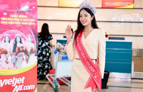Tân Hoa hậu Việt Nam bay cùng Vietjet trên hành trình đầu tiên sau lễ đăng quang