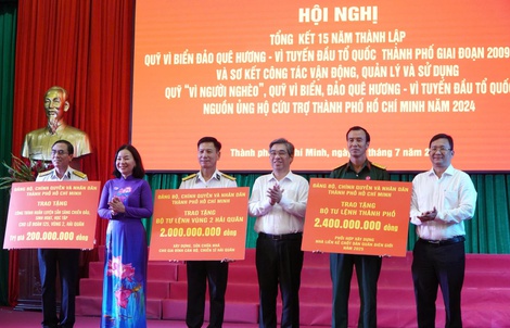15 năm, Quỹ "Vì biển đảo quê hương – Vì tuyến đầu Tổ quốc" tiếp nhận hơn 552 tỉ đồng