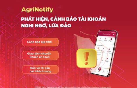 Agribank tăng cường biện pháp bảo vệ tài khoản khách hàng