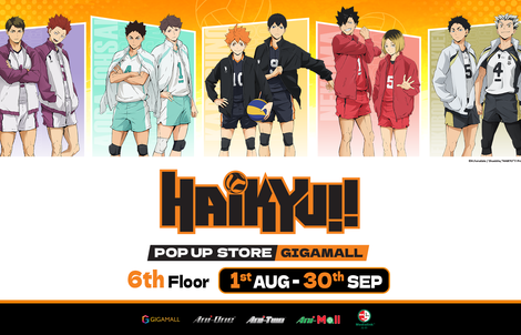 Haikyu!! "đổ bộ" TTTM Gigamall: Lần đầu có Pop - Up Store chính thức tại Việt Nam!