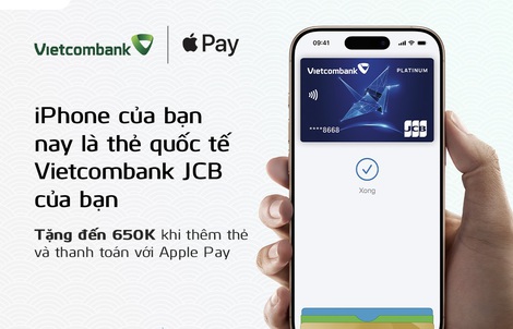 Vietcombank “chào sân” Apple Pay đến chủ thẻ Vietcombank JCB
