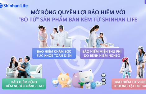 Shinhan Life mở rộng quyền lợi bảo hiểm cùng bộ tứ sản phẩm bảo hiểm bán kèm