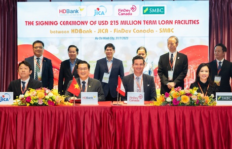 HDBank ký kết khoản vay hợp vốn trị giá 215 triệu USD với JICA, FinDev Canada và SMBC