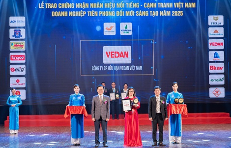Vedan Việt Nam lần thứ 10 liên tiếp được vinh danh “Nhãn hiệu nổi tiếng Việt Nam”
