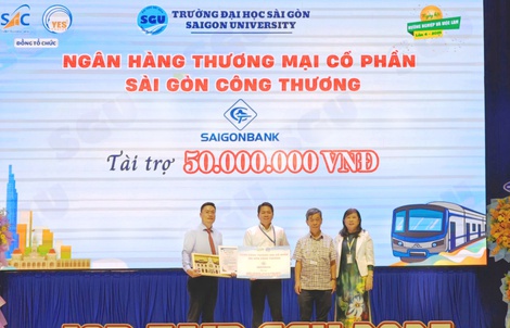 SAIGONBANK đồng hành cùng Ngày hội Việc Làm Đại học Sài Gòn 2025 với vai trò Nhà tài trợ Vàng