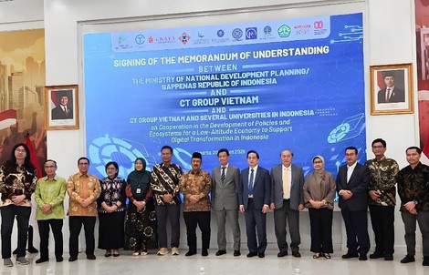 CT Group ký Ghi nhớ hợp tác với Bộ Kế hoạch Phát triển Quốc gia Indonesia