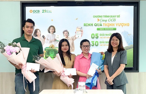 OCB công bố 35 khách hàng trúng giải đợt 2 chương trình “Cùng OCB rinh quà thịnh vượng”