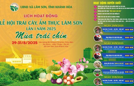 Lâm Sơn tổ chức Lễ hội trái cây, ẩm thực lần thứ I chào mừng Quốc khánh