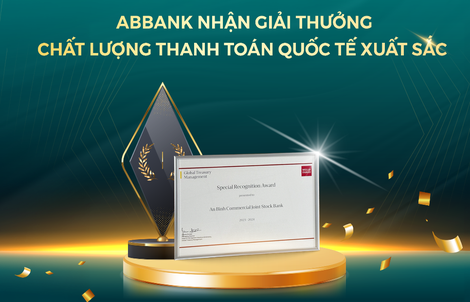 ABBANK được Wells Fargo vinh danh ngân hàng có chất lượng thanh toán quốc tế xuất sắc