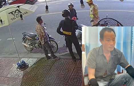Bắt giam người đàn ông tấn công CSGT khi kiểm tra nồng độ cồn
