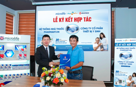 Pharmart bắt tay Biomeq phân phối máy đo huyết áp Microlife chính hãng