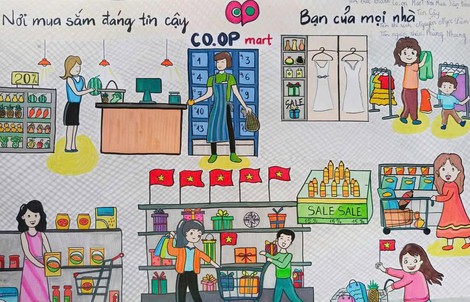 Lan tỏa tình yêu hàng Việt qua cuộc thi vẽ “Cùng Co.opmart lớn lên”