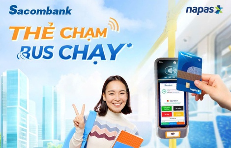Giao thông công cộng TP HCM hiện đại hóa với thanh toán thẻ NAPAS không tiếp xúc