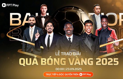 Lễ trao giải Quả bóng vàng 2025: Dembele, Mbappe, Pedri, Lewandowski vắng mặt