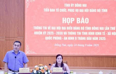450 đại biểu dự Đại hội Đảng bộ tỉnh Đồng Nai lần thứ I, nhiệm kỳ 2025-2030