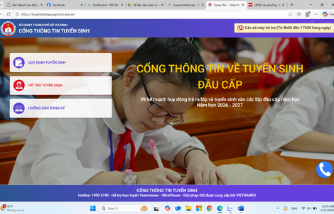 KHẨN: Sở GD-ĐT TPHCM phát cảnh báo lừa đảo mạo danh tuyển sinh đầu cấp