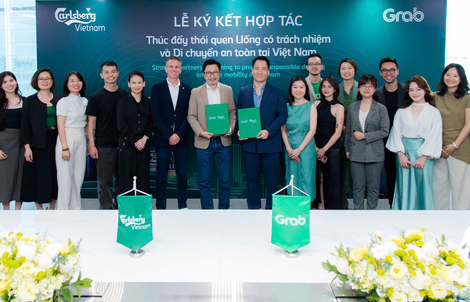 Carlsberg Việt Nam và Grab hợp tác thúc đẩy thói quen di chuyển an toàn
