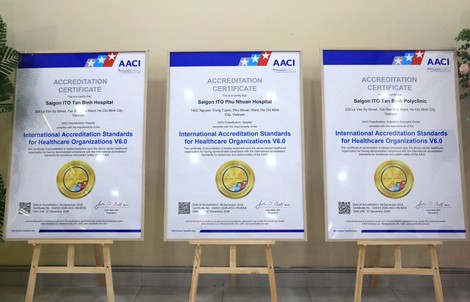 TPHCM: Thêm 3 cơ sở y tế đạt chuẩn quốc tế kiểm định chăm sóc sức khỏe