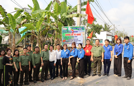 Khánh thành 2 công trình "Đường cờ Tổ quốc" tại Vĩnh Long