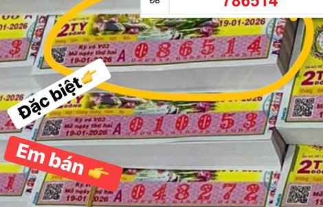 Xổ số miền Nam: Chiều 20-1, đại lý đang tìm người trúng độc đắc 84 tỉ đồng