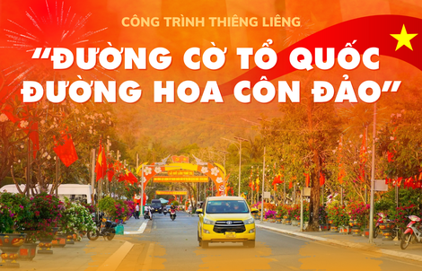 Sáng nay, khánh thành công trình “Đường cờ Tổ quốc - Đường hoa Côn Đảo”