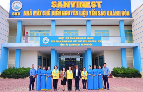 Yến sào Khánh Hòa đón đoàn quốc tế tham quan nhà máy Sanvinest