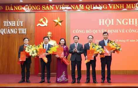 Điều động, bổ nhiệm hàng loạt cán bộ chủ chốt tại Quảng Trị