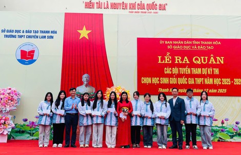 86 học sinh giỏi và 24 giáo viên một trường ở Thanh Hóa được Chủ tịch tỉnh tặng bằng khen