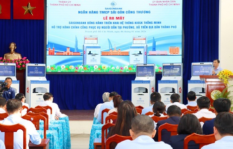 SAIGONBANK “chào sân” hệ thống kiosk thông minh hỗ trợ hành chính công