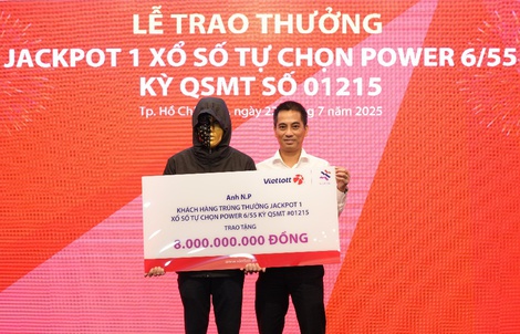 Hơn 32 triệu lượt trúng thưởng Vietlott trên 5.342 tỉ đồng