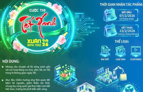 Cuộc thi "Tết xanh" nhận bài dự thi đến hết mùng 6 Tết