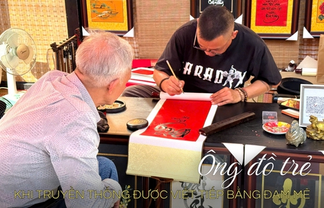 Ông đồ "thế hệ mới": Viết tiếp truyền thống bằng đam mê