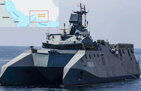 Iran triển khai tàu chiến, tên lửa mới ở eo biển Hormuz