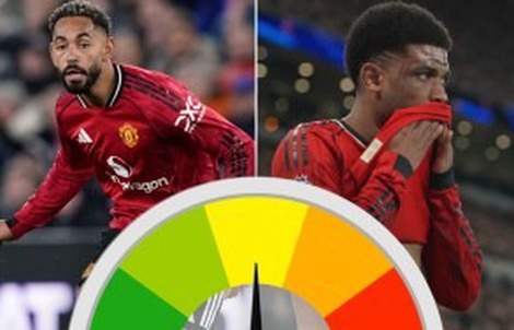 Dàn sao Man United nhận "điểm số tệ” dù thắng Everton