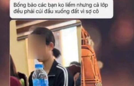 Tạm ngừng giảng dạy với cô giáo bị tố bắt học sinh "liếm đất" trong giờ học Đạo đức