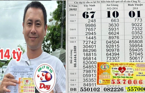 Xổ số miền Nam: Mua vé số ngoài ý muốn nhưng bất ngờ trúng độc đắc 14 tỉ đồng