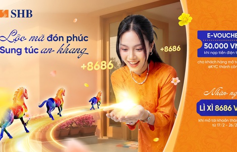 Khởi đầu năm mới, rinh ngay lộc lớn từ SHB với tổng giá trị quà tặng hơn 4,5 tỉ đồng