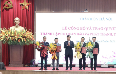 Công bố thành lập Cơ quan Báo và Phát thanh Truyền hình Hà Nội
