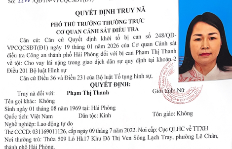 Truy nã "bà trùm" cho vay nặng lãi hàng trăm tỉ đồng