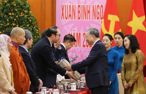 Tổng Bí thư Tô Lâm gặp mặt Đoàn kiều bào tiêu biểu