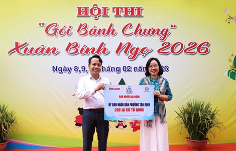 Rộn ràng hội thi gói bánh chưng lan tỏa nghĩa tình Xuân Bính Ngọ