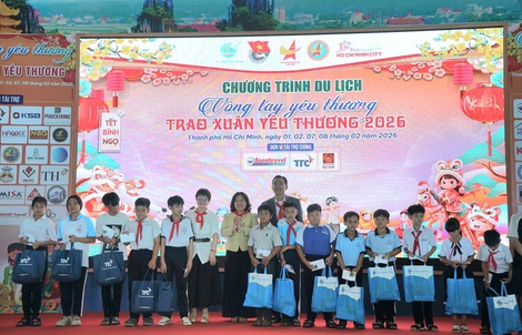 Tổ chức "Trao xuân yêu thương năm 2026" cho trẻ em nghèo nhân Tết Bính Ngọ