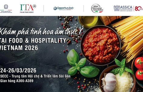 Hương vị Ý đặc sắc tại Triển lãm Food & Hospitality Vietnam 2026