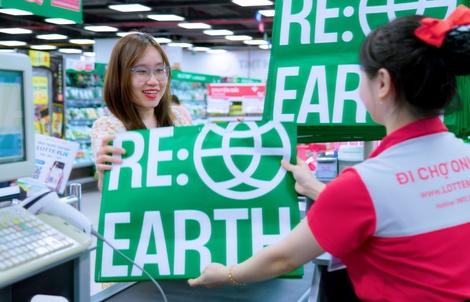 LOTTE MART Việt Nam thúc đẩy trải nghiệm mua sắm xanh